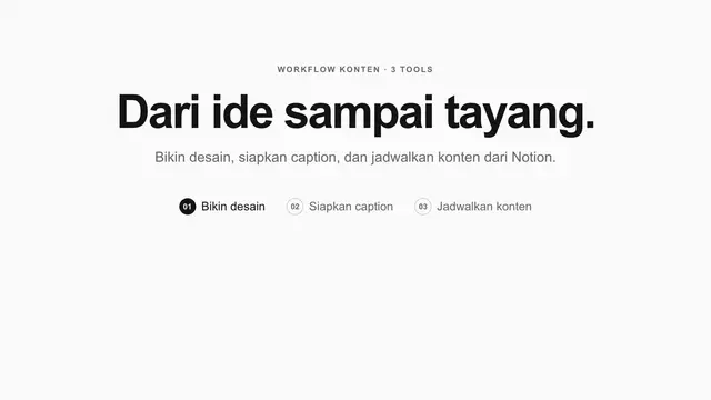 インドネシアのクリエイター、Notionでアイデアから投稿までの流れを紹介