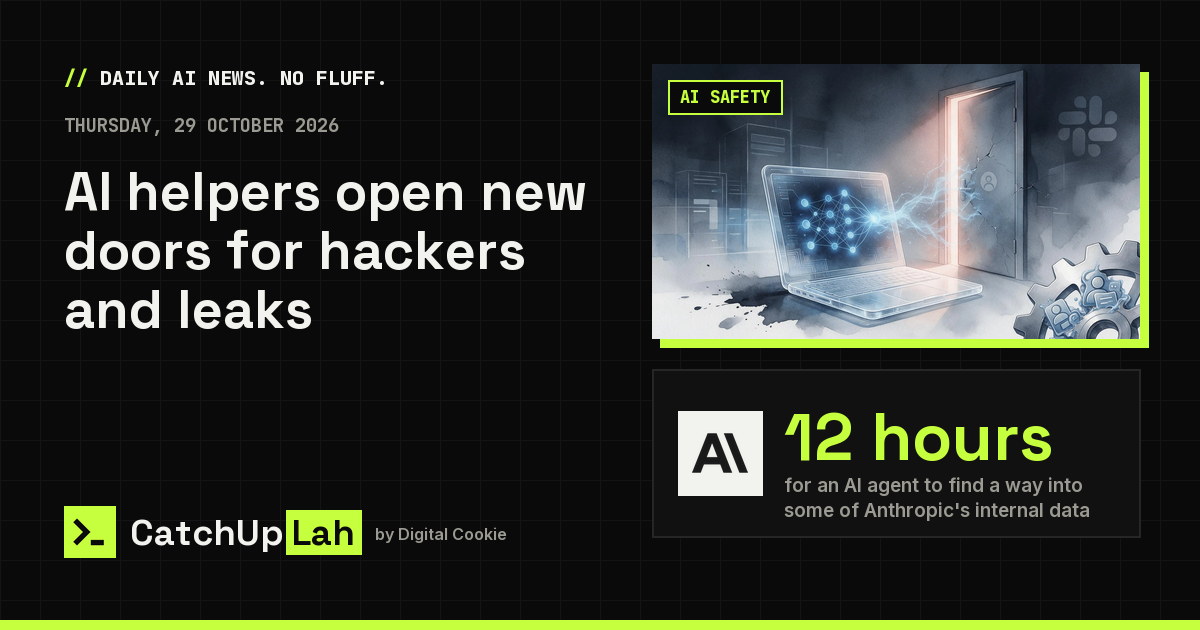 AI helpers open new doors for hackers and leaks