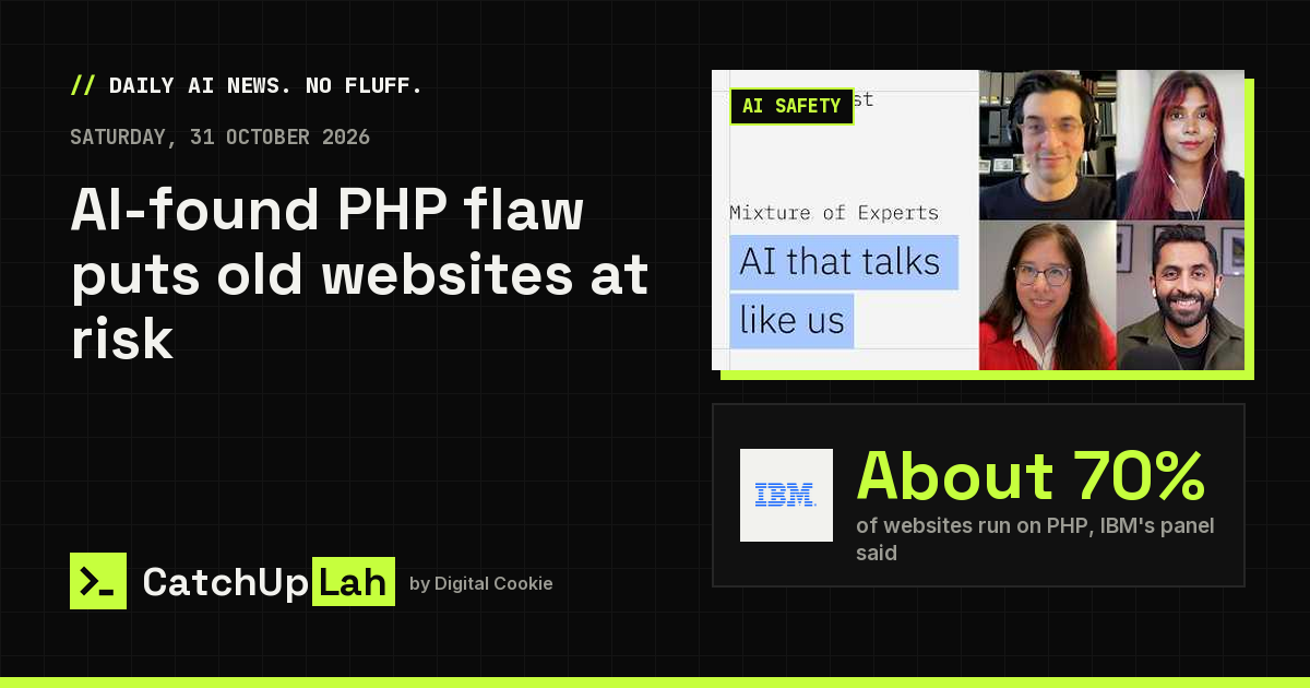 AIが見つけたPHPの欠陥、古いサイトが危険に